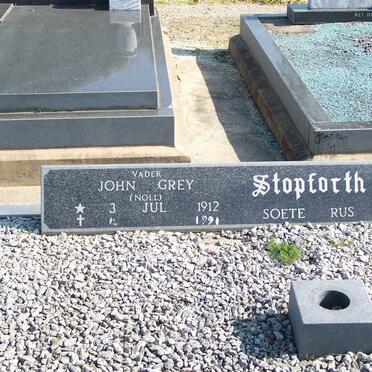STOPFORTH John Grey 1912-199? &amp; Edith Louisa STEVENS 1913-1984