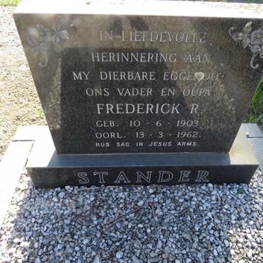 STANDER Frederick R. 1903-1962