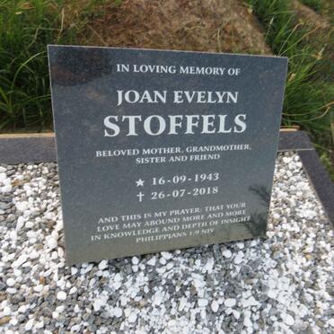 STOFFELS Joan Evelyn 1943-2018