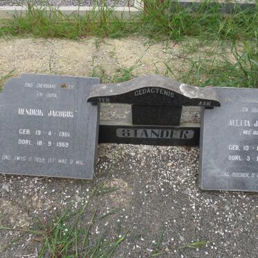 STANDER Hendrik Jacobus 1901-1969 &amp; Aletta Johanna BOTHA 1907-1968