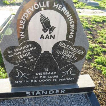 STANDER Lenie 1931-2008 :: HOLTZHAUSEN Leonie Antoinette 1963-2012