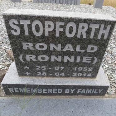STOPFORTH Ronald 1952-2014