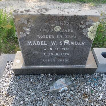 STANDER Mabel W. 1912-1976
