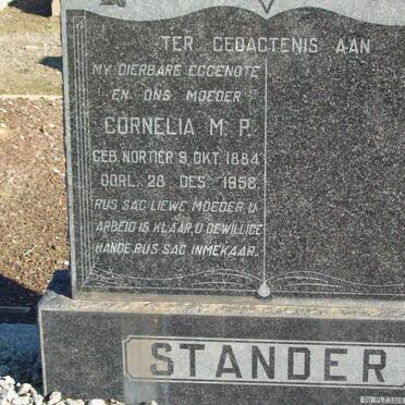 STANDER Cornelia M.P. nee NORTIER 1884-1958
