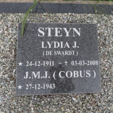 STEYN J.M.J. 1943- :: STEYN Lydia J. nee DE SWARDT 1911-2008