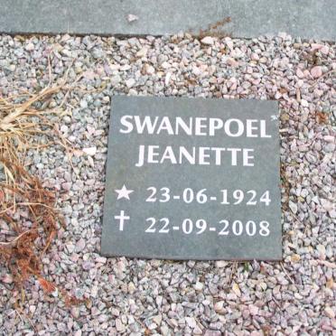 SWANEPOEL Jeanette 1924-2008