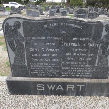 SWART Gert C. 1890-1963 & Petronella DU PREEZ 1894-1967