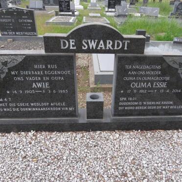 SWARDT Awie, de 1905-1985 &amp; Essie 1912-2014