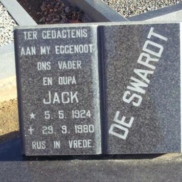 SWARDT Jack, de 1924-1980