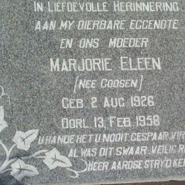 SWARDT Marjorie Eleen, de nee GOOSEN 1926-1958