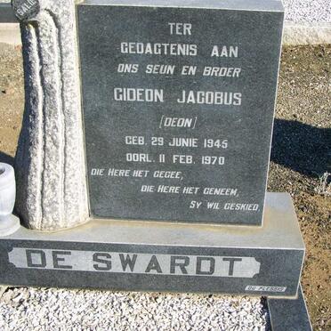 SWARDT Gideon Jacobus, de 1945-1970