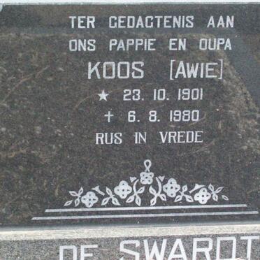 SWARDT Koos, de 1901-1980