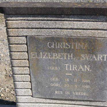 SWART Christina Elizabeth nee TIRAN 1910-1961