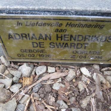 SWARDT Adriaan Hendrikus, de 1926-2014
