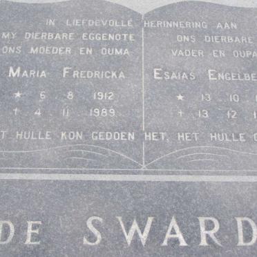 SWARDT Esaias Engelbertus, de 1911-1989 &amp; Maria Fredrika 1912-1989