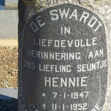 SWARDT Hennie, de 1947-1952