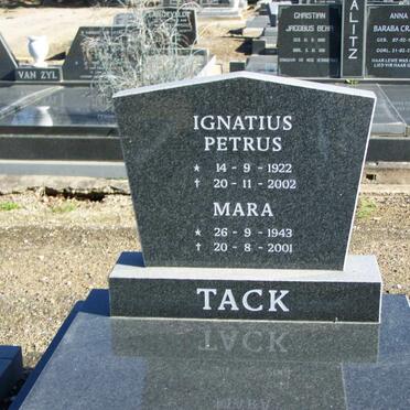 TACK Ignatius Petrus 1922-2002 :: TACK Mara 1943-2001