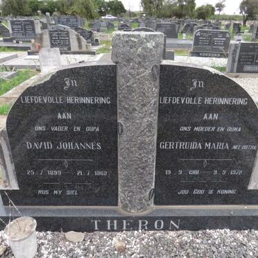 THERON David Johannes 1899-1969 &amp; Gertruida Maria BOTHA 1901-1972