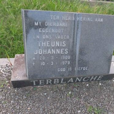 TERBLANCHE Theunis Johannes 1900-1979