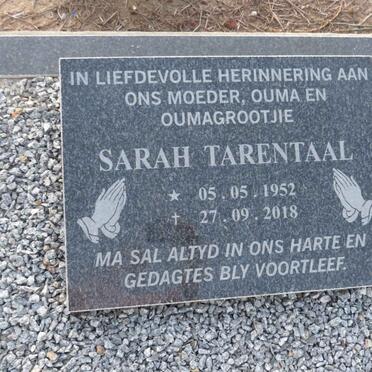 TARENTAAL Sarah 1952-2018