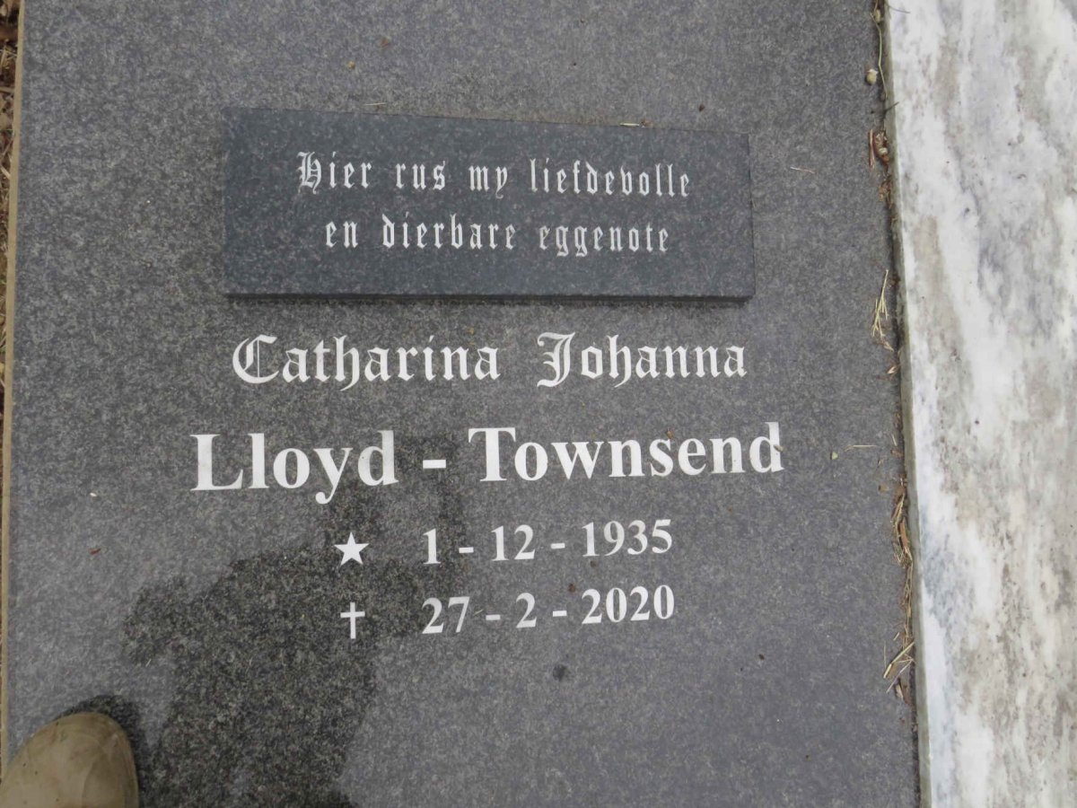 TOWNSEND Catharina Johanna, LLOYD- 1935-2020