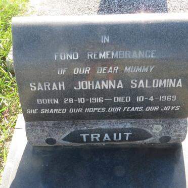 TRAUT Sarah Johanna Salomina 1916-1969
