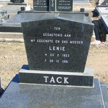 TACK Lenie 1923-1981