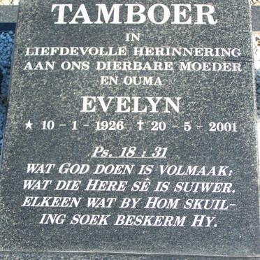 TAMBOER Evelyn 1926-2001
