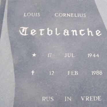 TERBLANCHE Louis Cornelius 1944-1988