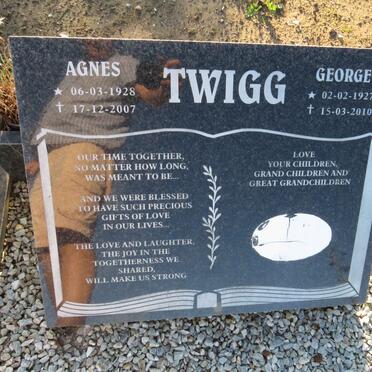 TWIGG George 1927-2010 & Agnes 1928-2007