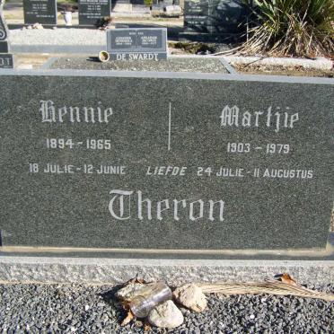 THERON Hennie  1894-1965 &amp; Martjie 1903-1979