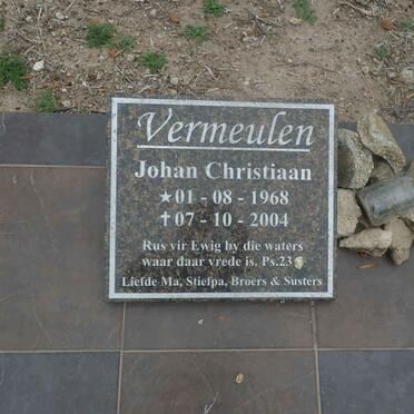 VERMEULEN Johan Christiaan 1968-2004