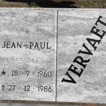 VERVAET Jean-Paul 1960-1986