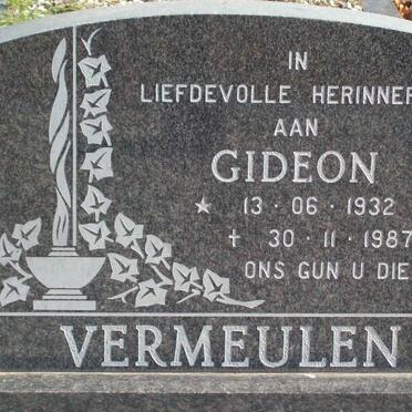 VERMEULEN Gideon 1932-1987