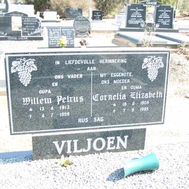 VILJOEN Willem Petrus 1913-1999 &amp; Cornelia Elizabeth 1908-1985
