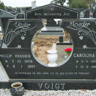 VOIGT Philip Hendrik 1908-1987 &amp; Carolina C.M. 1908-1985