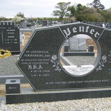 VENTER H.K.A. 1906-1985 &amp; A.C. 1911-1990