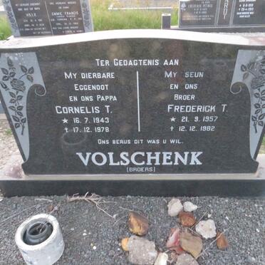 VOLSCHENK Cornelis T. 1943-1978 :: VOLSCHENK Frederick T. 1957-1982
