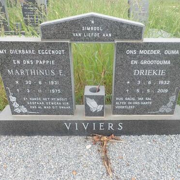 VIVIERS Marthinus E. 1931-1975 & Driekie 1932-2019