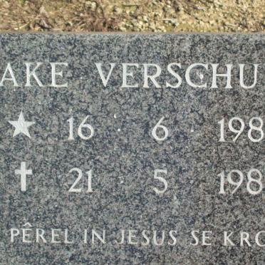 VERSCHUUR Jake 1984-1986