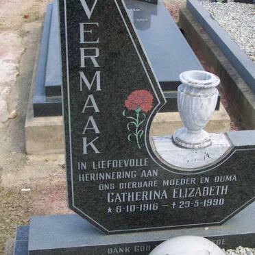 VERMAAK Catherina Elizabeth 1916-1990