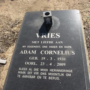 VRIES Adam Cornelius 1930-2009
