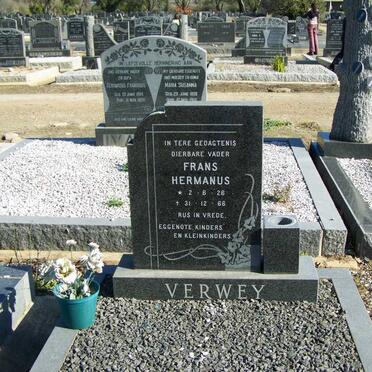 VERWEY Frans Hermanus 1926-1966