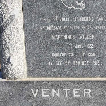 VENTER Marthinus Willem 1922-1958
