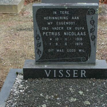 VISSER Petrus Nicolaas 1916-1979