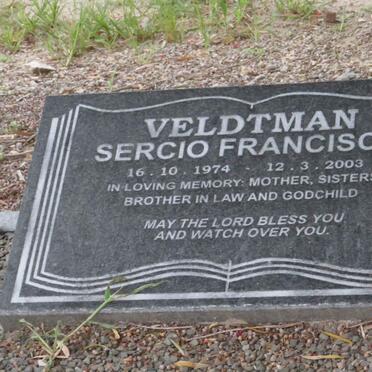VELDTMAN Sercio Francisco 1974-2003