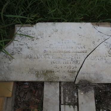VIMPANY Johanna Elizabeth nee HEYNS 1874-1958