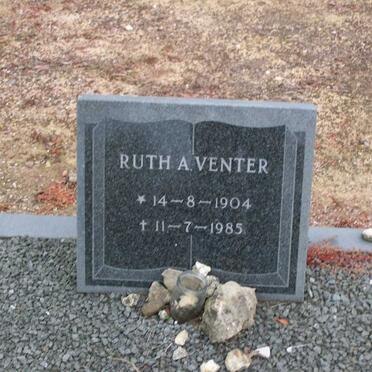 VENTER Ruth A. 1904-1985