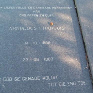 VERMAAK Arnoldus Francois 1905-1980 &amp; Helena Bertram DE SWARDT 1910-1980