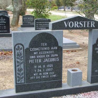 VORSTER Pieter Jacobus 1921-1987